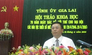 Hội thảo khoa học “70 năm Ngày Bác Hồ gửi thư cho Đại hội các dân tộc thiểu số miền Nam tại Pleiku”